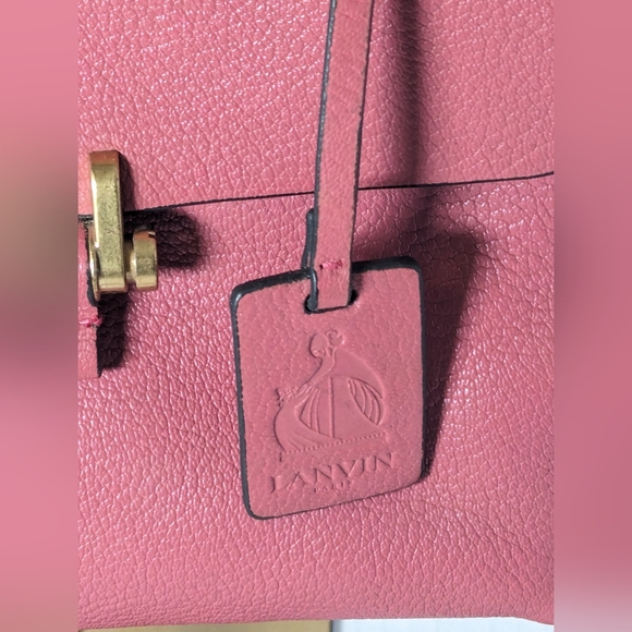 Lanvin mauve pink essential Smooth Calfskin Top Handle Shoulder Bag - Picture 7 of 10